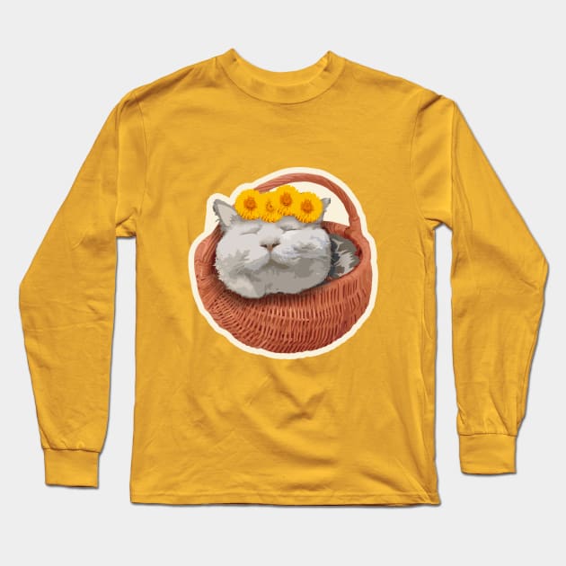 happy cat Long Sleeve T-Shirt by kotay92